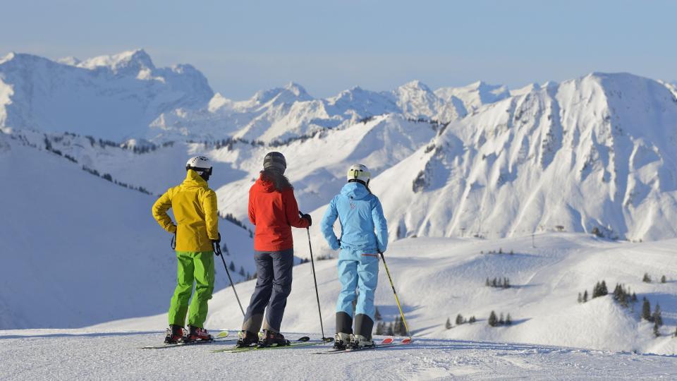 Panoramablick im Skigebiet Damüls-Mellau